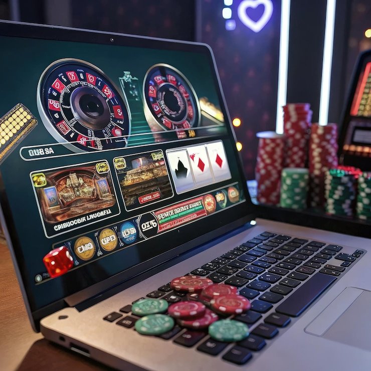 Grid permainan kasino di situs desktop tanjung899 menampilkan slot dan live dealer options